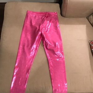 American apparel fun hot pink shiny tights